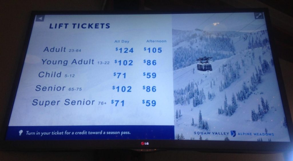 Tahoe prices